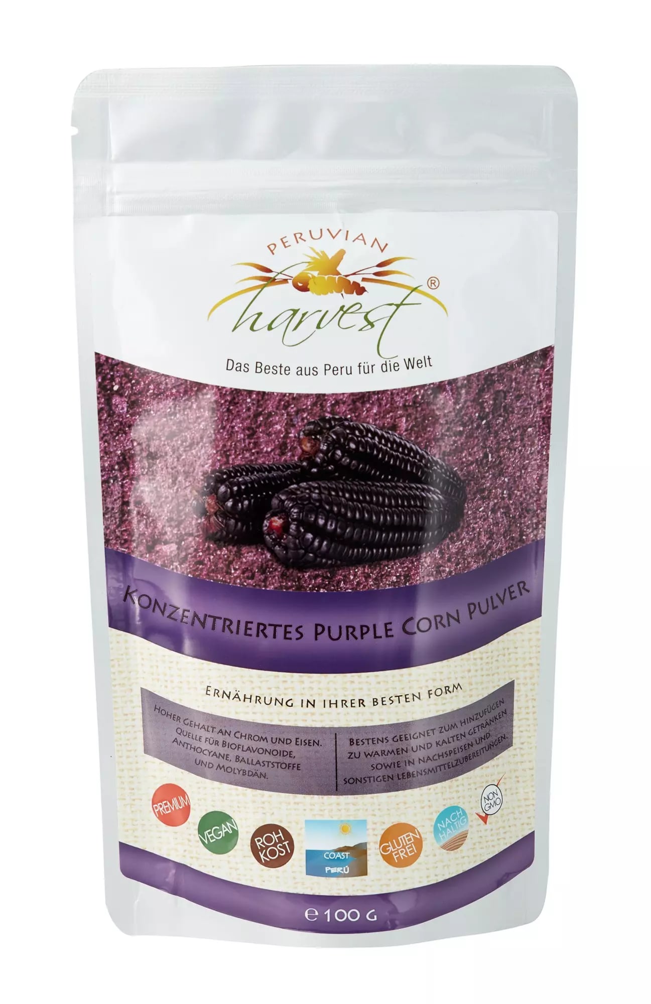 Purple corn powder