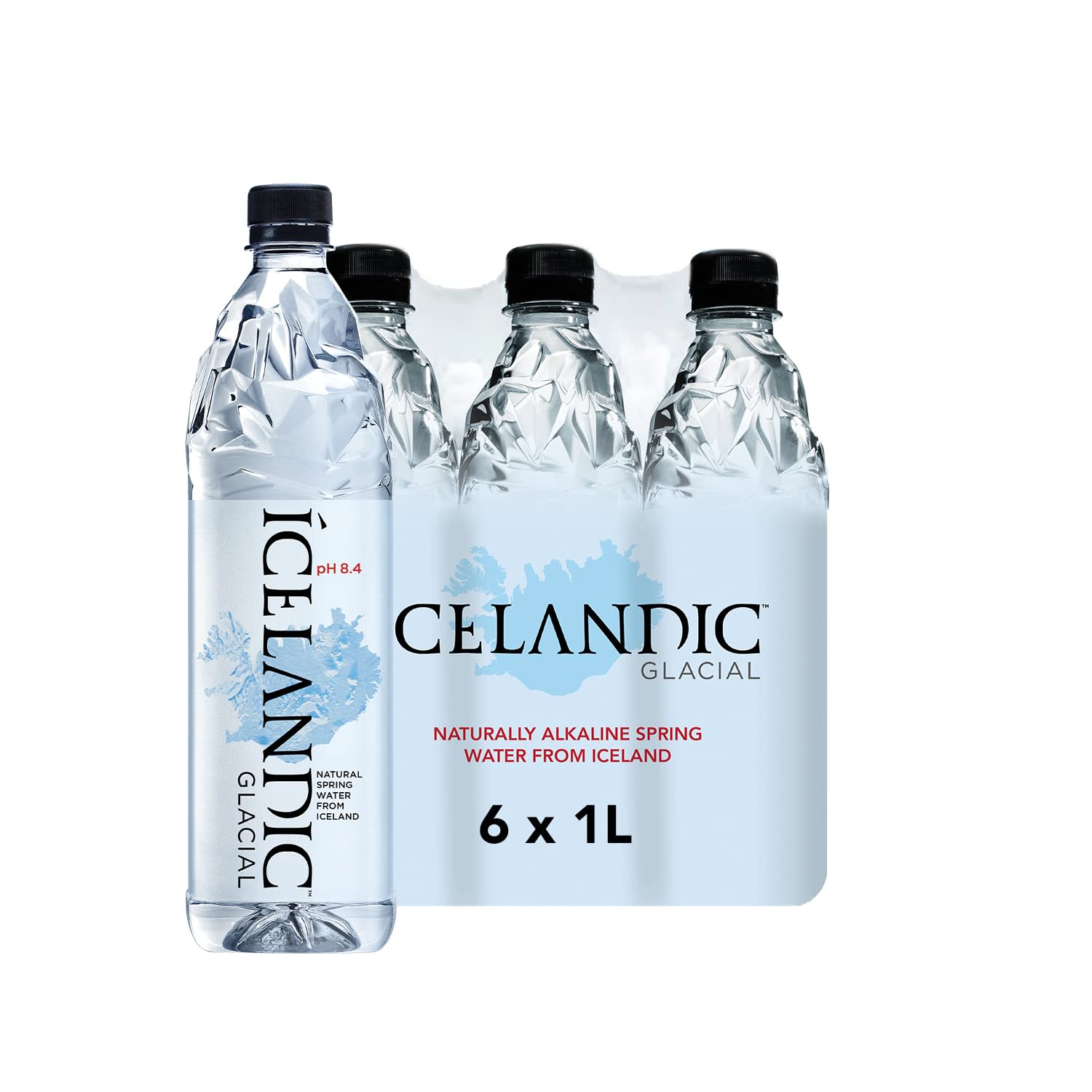 Icelandic Glacial Natural Spring Water 1l (6 pack)