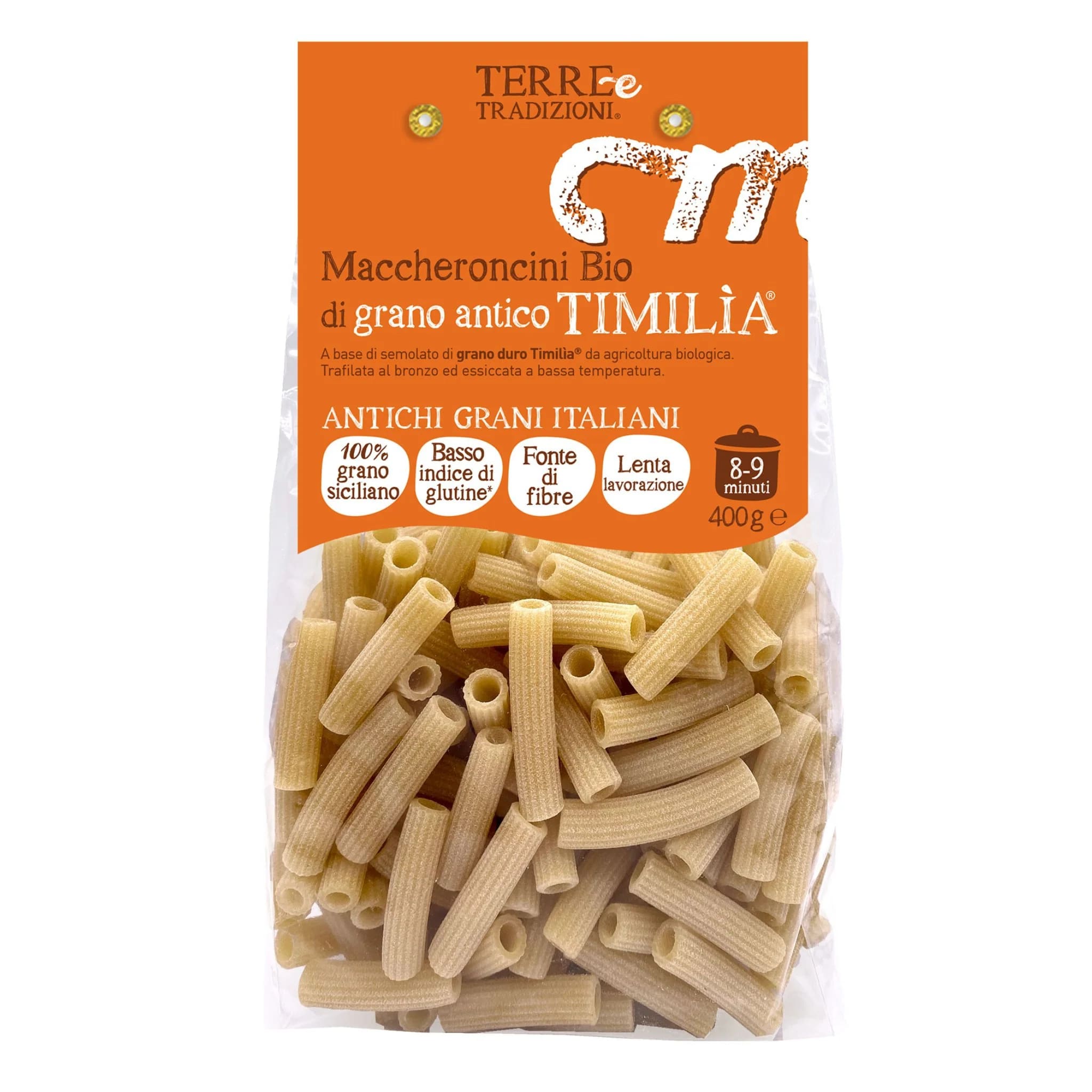 Organic Maccheroncini Italian Durum Pasta