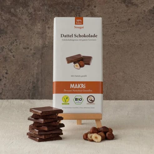 Makri Organic Date Chocolate Nougat 50%