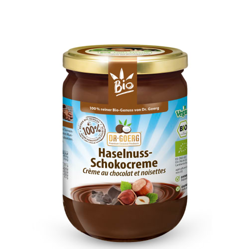 Organic hazelnut-chocolate spread