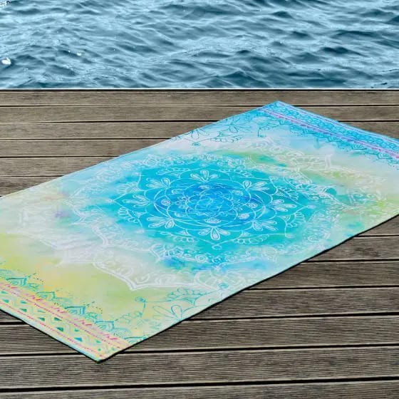 Spirit of OM Beach towel Blue Lagoon (blue green)