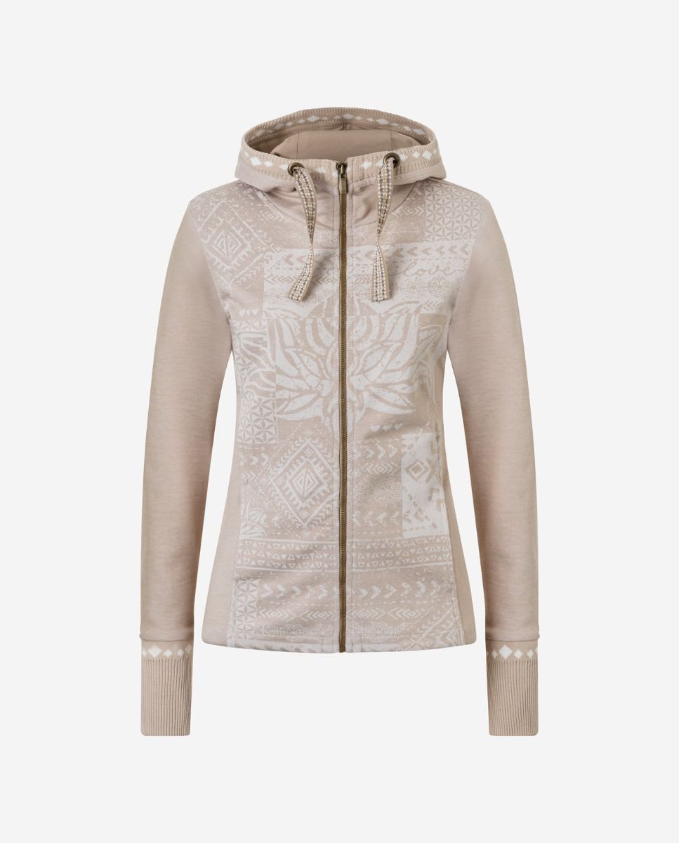 Sweat Jacket with Rose Quartz